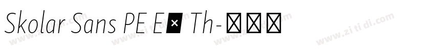 Skolar Sans PE Ex Th字体转换 Skolar Sans PE Ex Th字体转换
